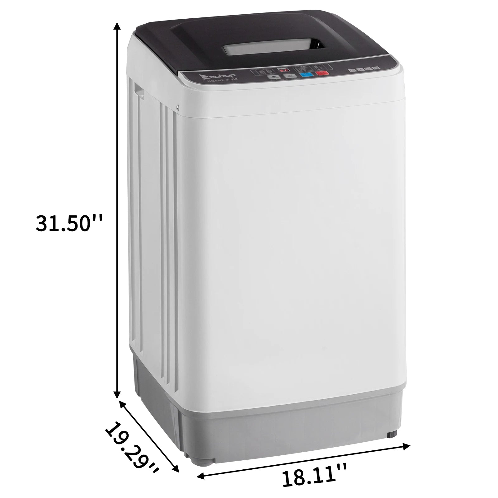 US standard XQB82-6C08 17.8lbs washing machine 110V 280 with drainage pump plastic black cover fully automatic