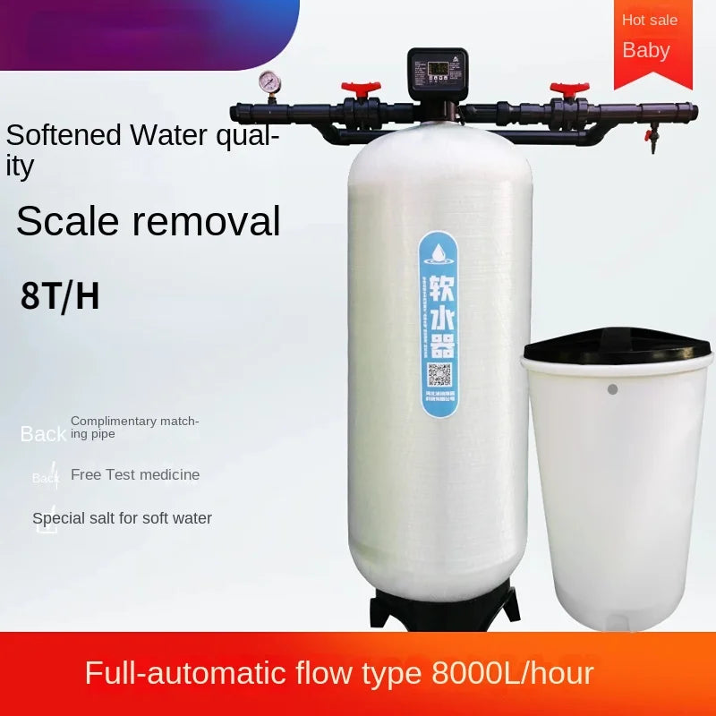 Softened Water Treatment Equipment Boiler Descaling Water Purification Equipment Rural Well Water Groundwater Sediment Descaling