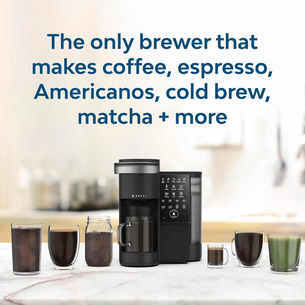 Single-Serve Coffee Maker Bundle - Brews Coffee, Espresso, Cold Brew, Matcha Green Tea & More - Includes Machine Plus 20 Variety