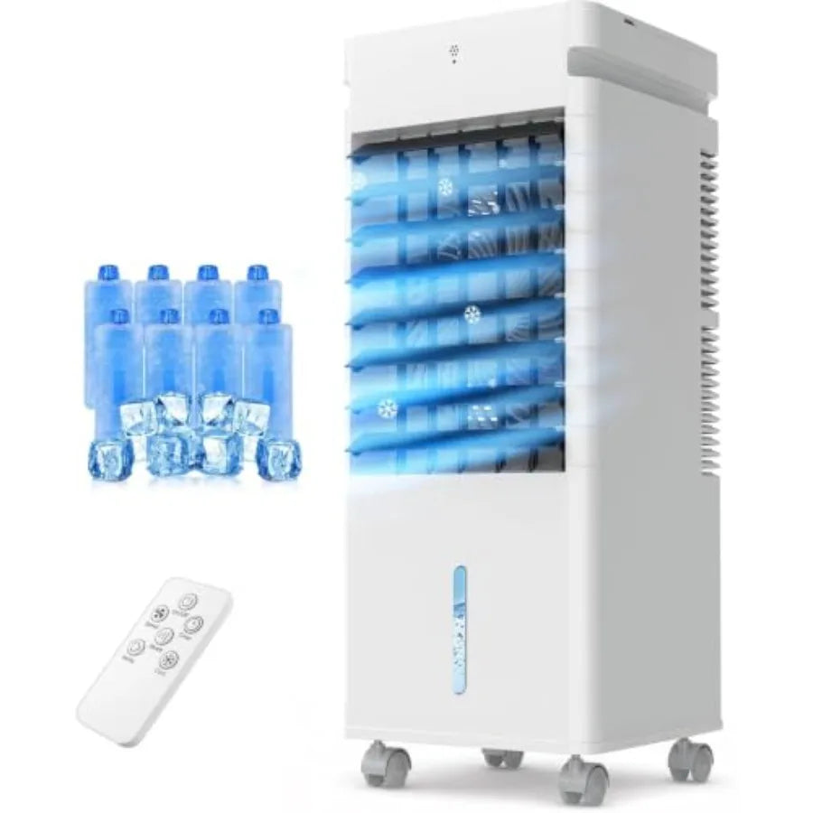 Portable Air Conditioners, 3 Wind Modes, 12 Speeds, 70° Oscillation, XL Water Tank, Evaporative Air Cooler, Swamp Cooler Air Co