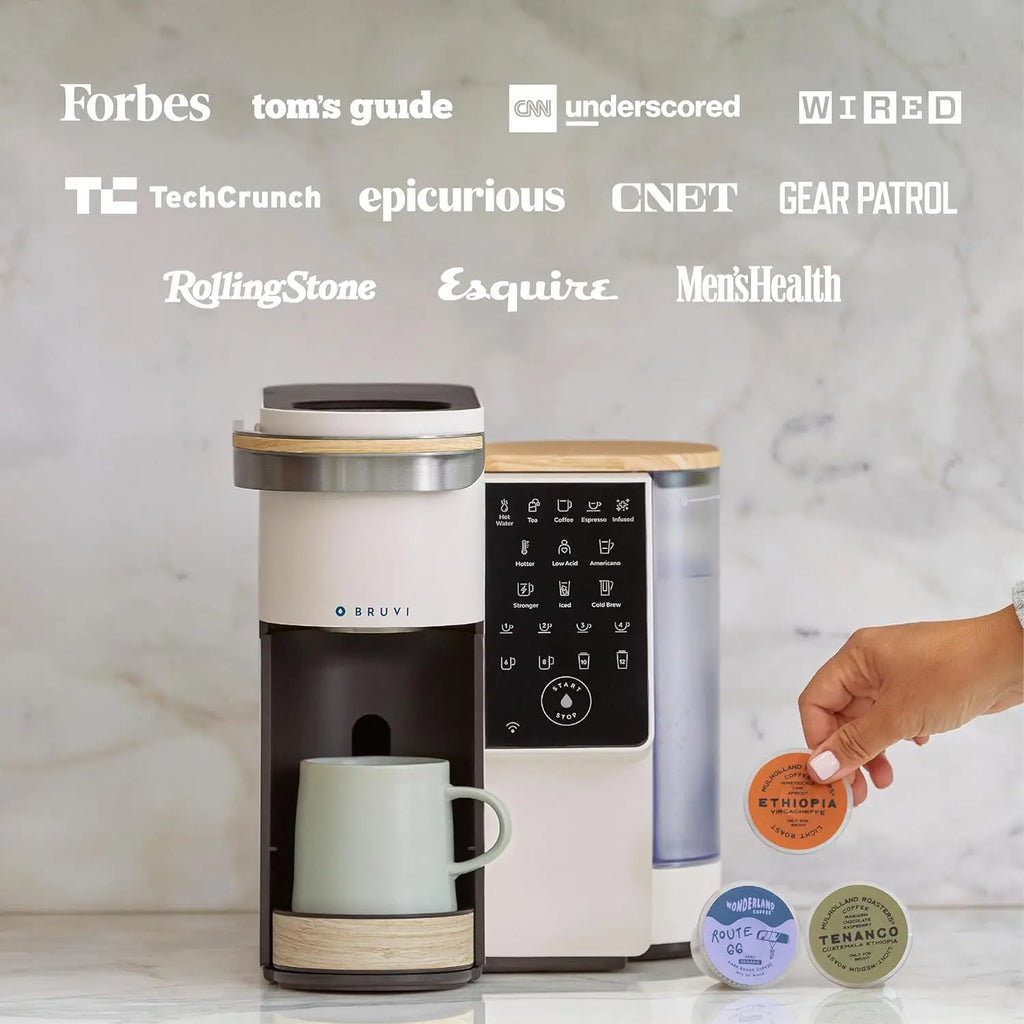 Single-Serve Coffee Maker Bundle - Brews Coffee, Espresso, Cold Brew, Matcha Green Tea & More - Includes Machine Plus 20 Variety
