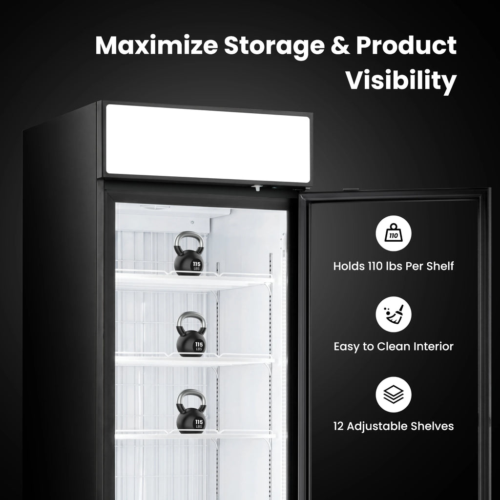 18.9 Cu.ft Display freezer 535L hot sale air cooling frostless Commercial freezer To store ice cream/cake/frozen semi-finished ingredients