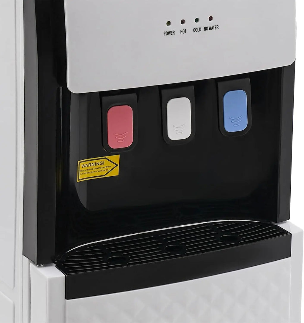 500W US Standard Water Dispenser Bottom Loading Water Cooler with Anti-slip Bottom Detachable Water Collection Box for 5 Gallon Bottles