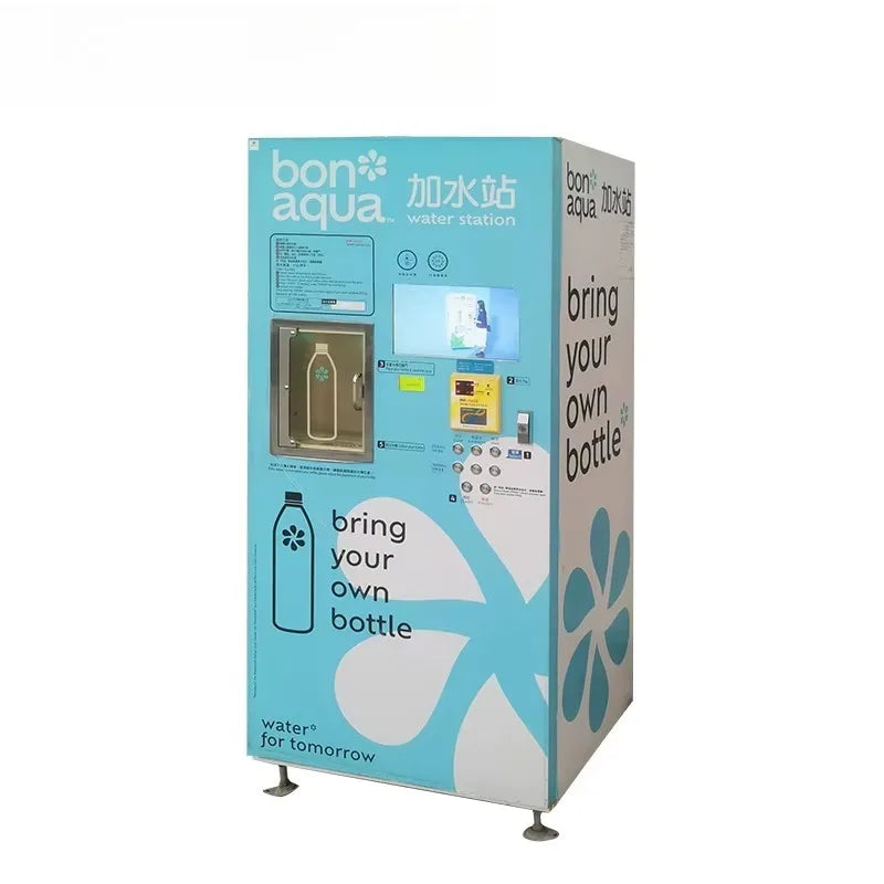 Custom Purification System Water Treatment Machinery Dual Window Reverse Osmosis Purified Drinking Water Vending Machine