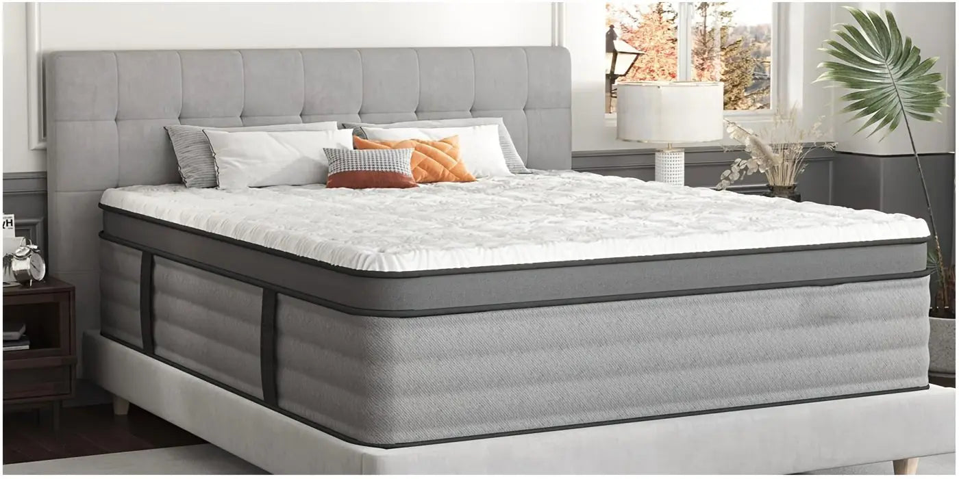 Premium Double/Full/Queen/King Mattress – Memory Foam + Pocketed Spring Hybrid Design for Home & Hotel Use | Ergonomic Back Support | Motion Isolation | Comfort-Focused Layered Construction | Easy-Setup Boxed Delivery | No