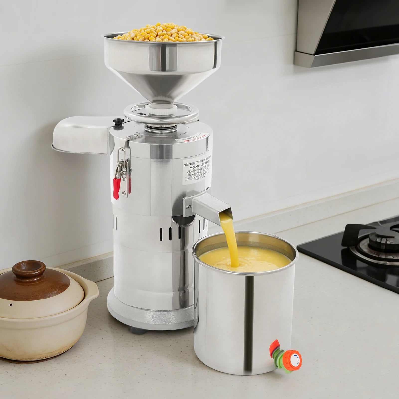 Electric Soybean Milk Machine Aluminum Alloy High Safety Grinding Efficiency Kitchen Appliance for Healthy Cooking