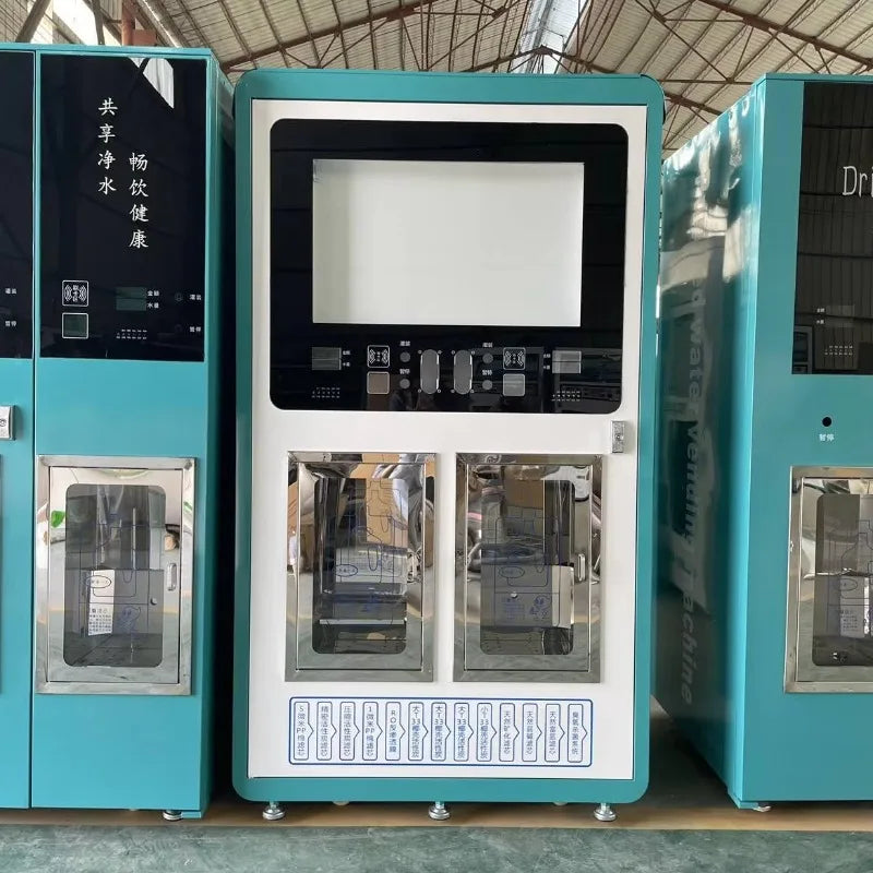 Custom Purification System Water Treatment Machinery Dual Window Reverse Osmosis Purified Drinking Water Vending Machine