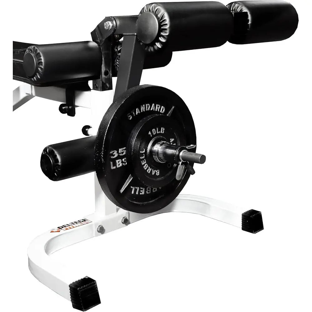 300 LB Adjustable Leg Curl & Extension Home Gym - Plate Loaded Strength Training Equipment