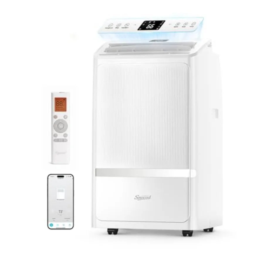 Portable Air Conditioners, 16000 BTU Cooling for 800 Sq ft, 5-in-1 with Drainage-Free Cooling, Fan, Dehumidifier, Sleep Mode, A