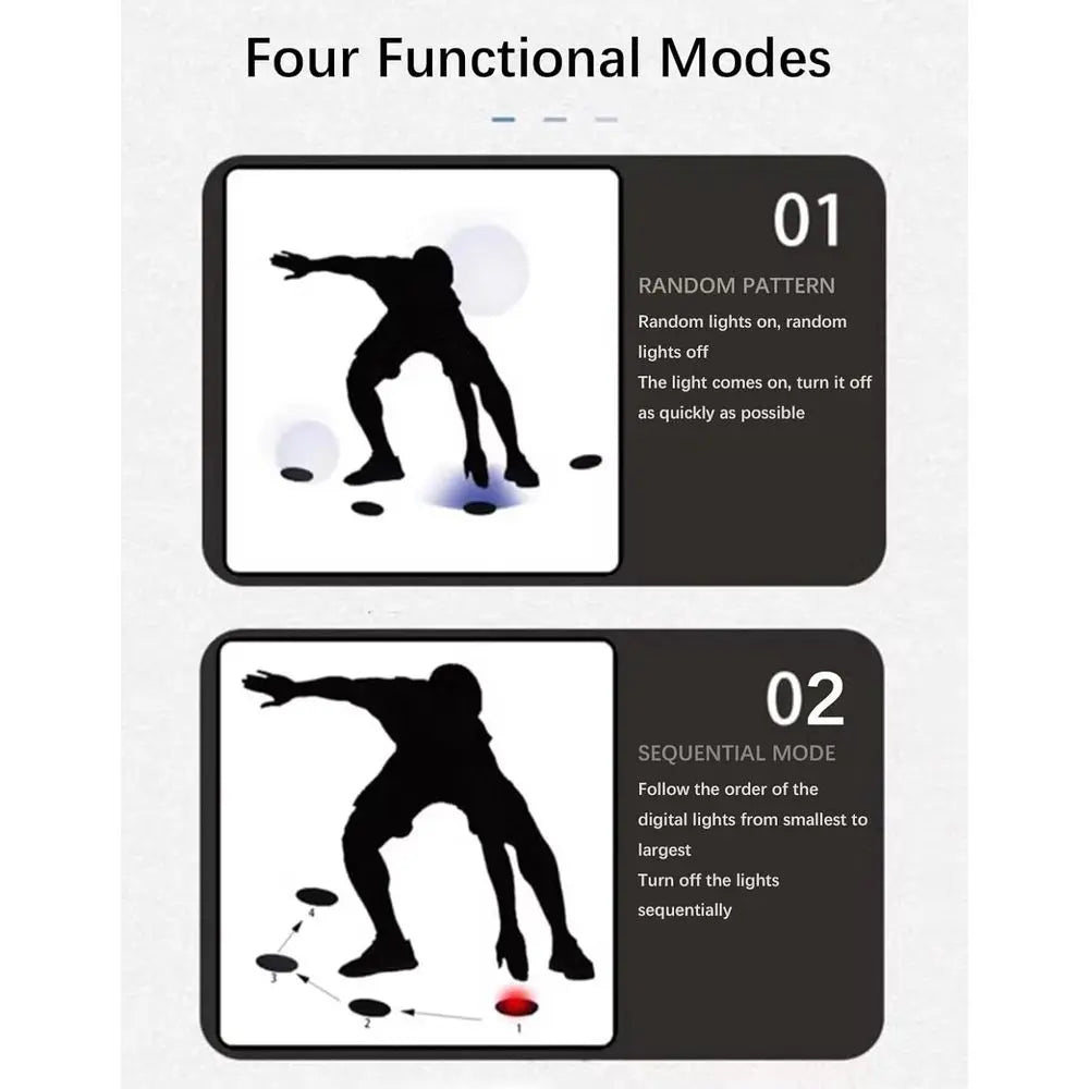 Portable Agility and Reaction Training Lights for Sports Enhancement