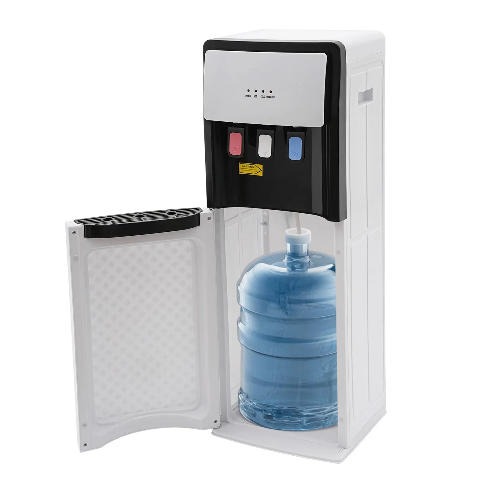 500W US Standard Water Dispenser Bottom Loading Water Cooler with Anti-slip Bottom Detachable Water Collection Box for 5 Gallon Bottles