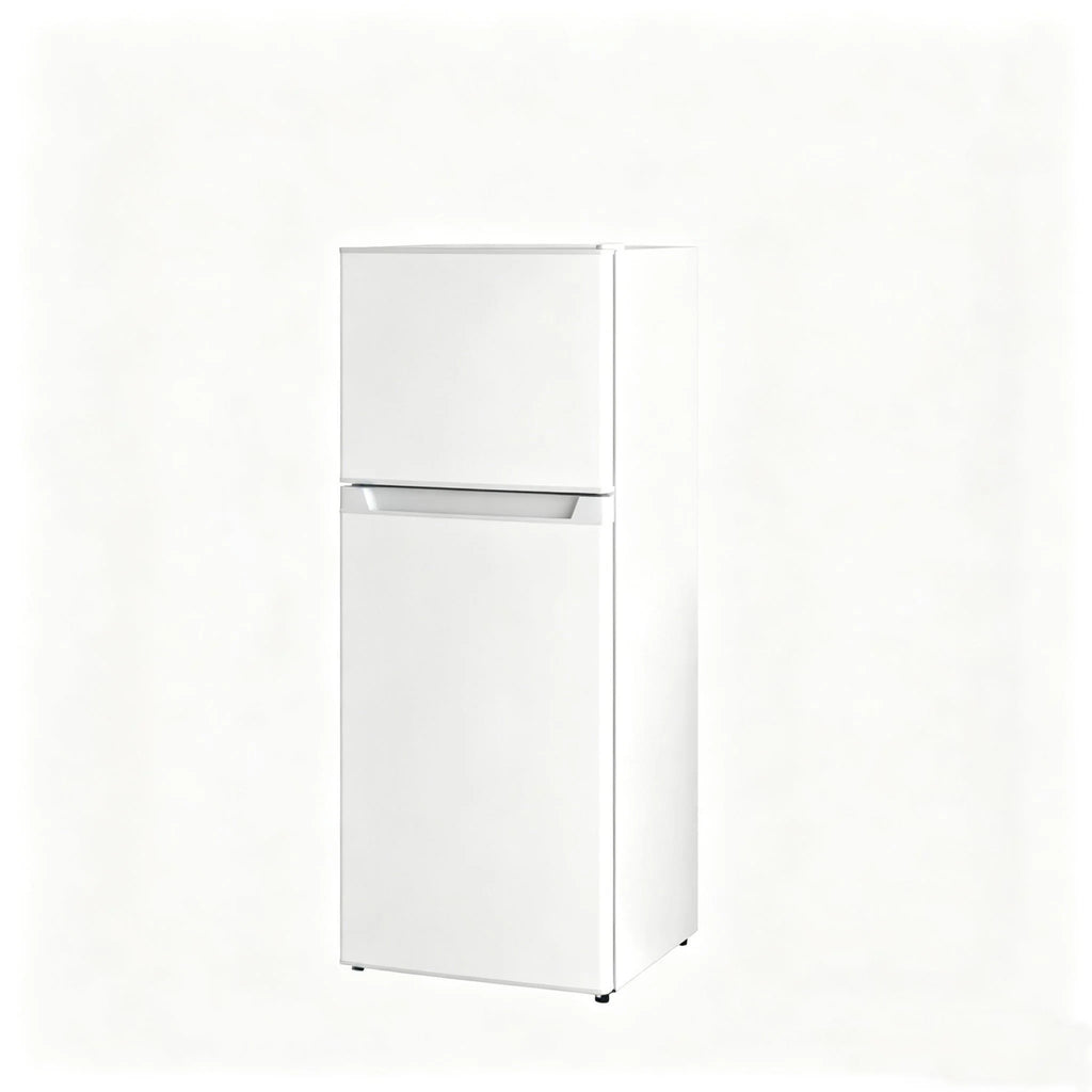 Compact White Double Door Mini Fridge with Freezer, Adjustable Temp Control, Quiet Small Refrigerator for Bedroom, Dorm, Office, Apartment, Ideal for Food Beverage Storage, Energy Saving & Space Saving Cooler