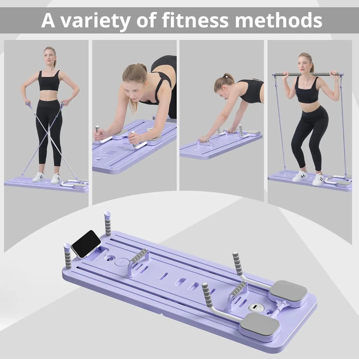 Multi-Purpose Foldable Pilates Reformer Board for Home, High-Quality Material, Multiple Colors, 5 in 1 Sliding Board