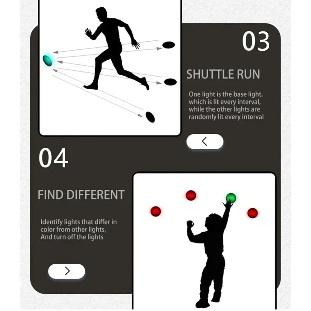 Portable Agility and Reaction Training Lights for Sports Enhancement