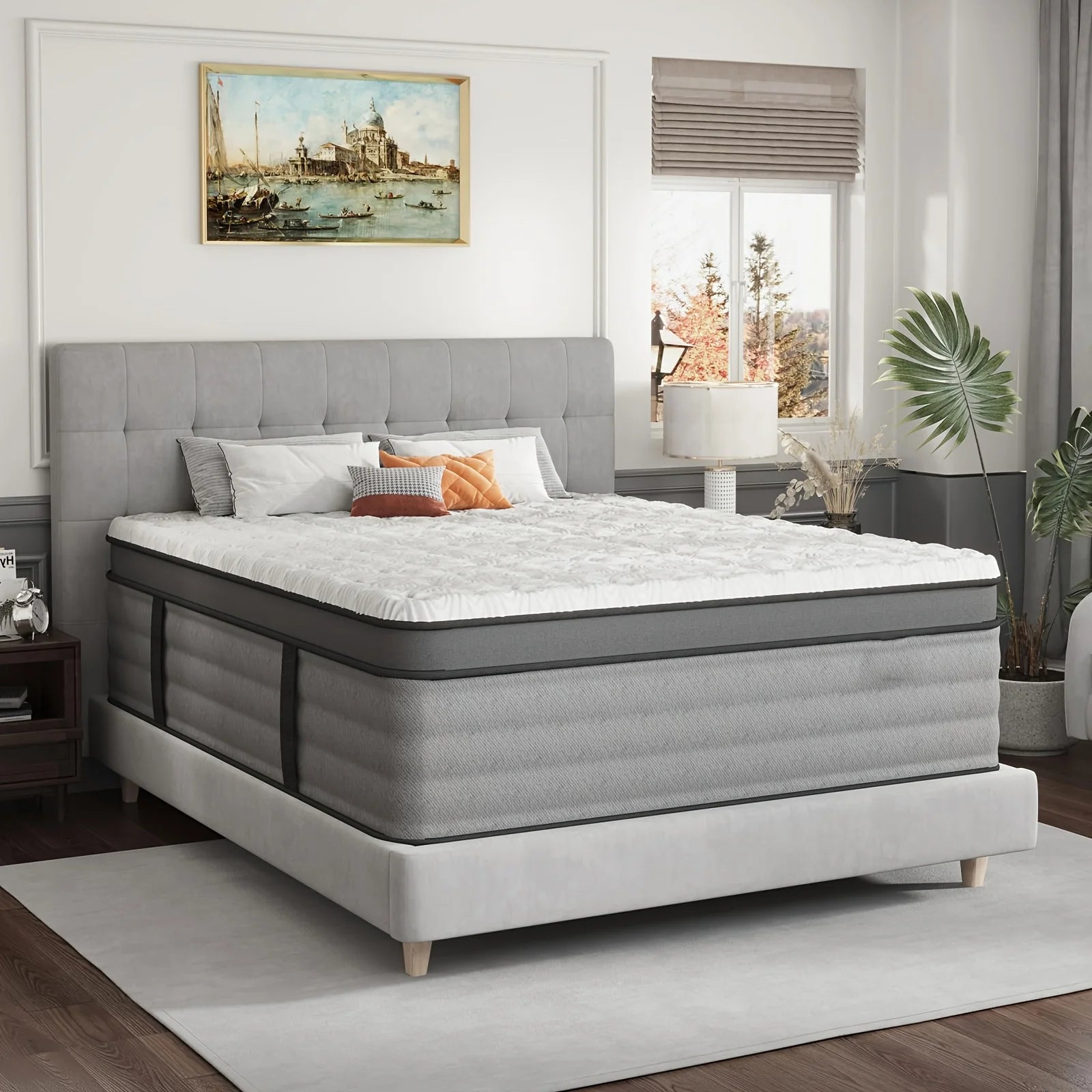Premium Double/Full/Queen/King Mattress – Memory Foam + Pocketed Spring Hybrid Design for Home & Hotel Use | Ergonomic Back Support | Motion Isolation | Comfort-Focused Layered Construction | Easy-Setup Boxed Delivery | No