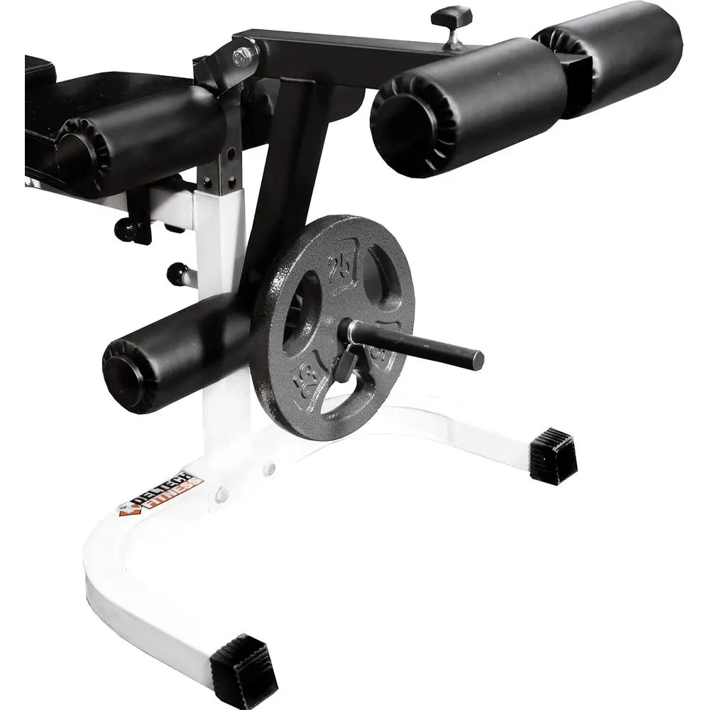 300 LB Adjustable Leg Curl & Extension Home Gym - Plate Loaded Strength Training Equipment