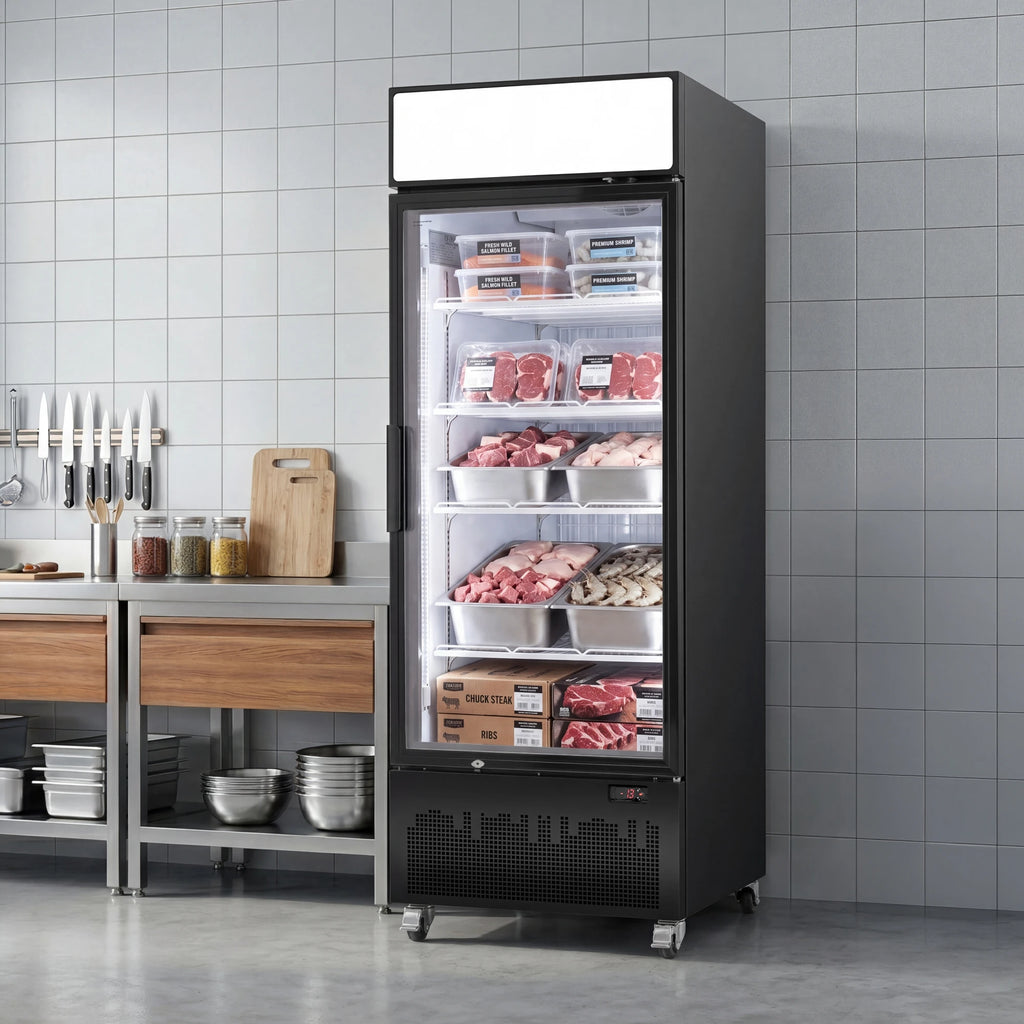 18.9 Cu.ft Display freezer 535L hot sale air cooling frostless Commercial freezer To store ice cream/cake/frozen semi-finished ingredients