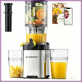 Cold Press Juicer, 5.4" Wide Chute for Whole Fruits, Masticating Extractor with Large Auger, High Juice Yield, Easy Clean