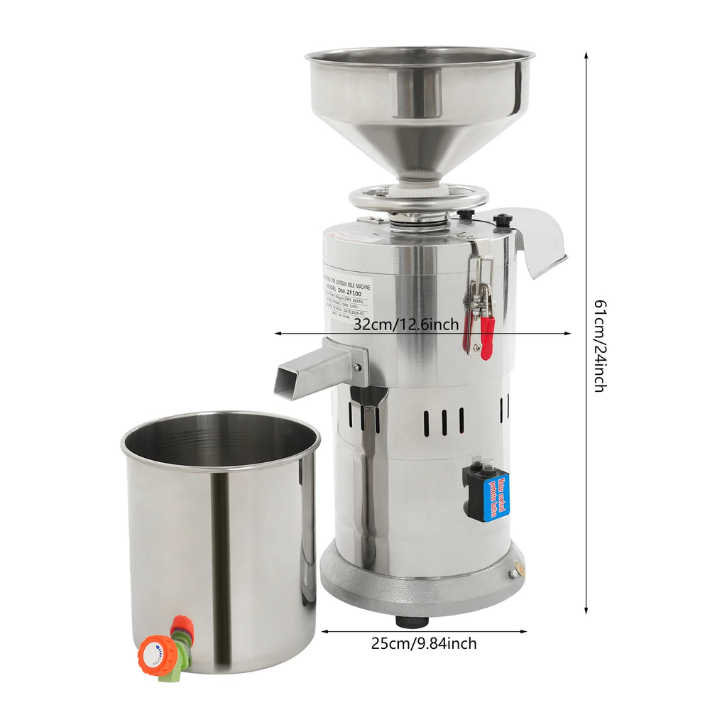 Electric Soybean Milk Machine Aluminum Alloy High Safety Grinding Efficiency Kitchen Appliance for Healthy Cooking