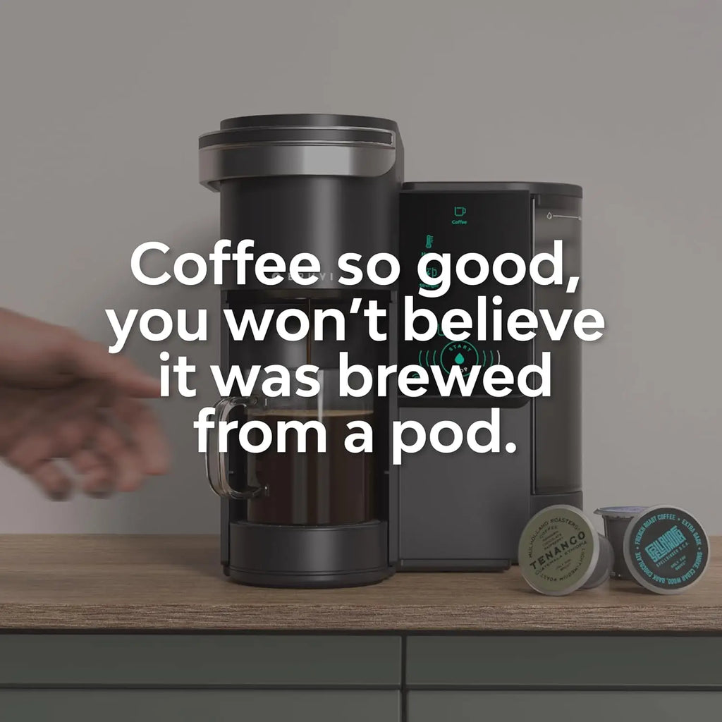 Single-Serve Coffee Maker Bundle - Brews Coffee, Espresso, Cold Brew, Matcha Green Tea & More - Includes Machine Plus 20 Variety