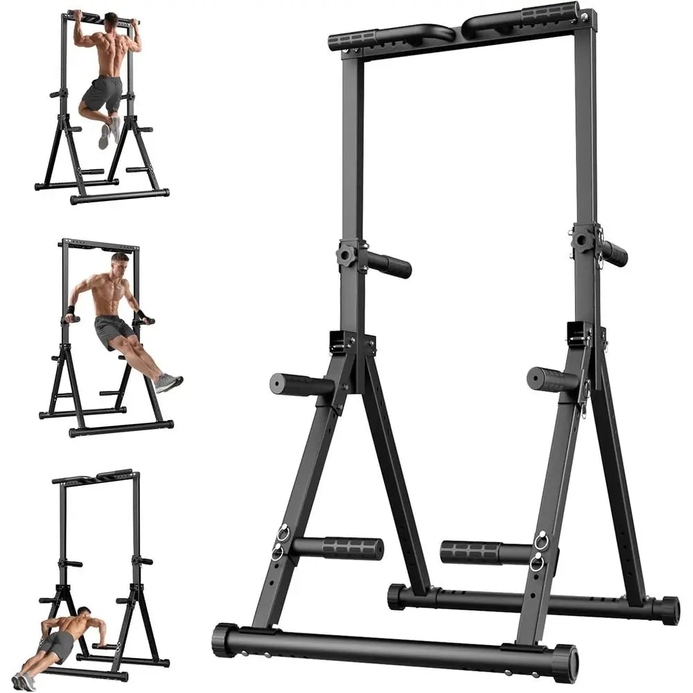 Adjustable Pull-Up Bar Station for Home Gym - Strength Training Equipment Supporting 480 LBS