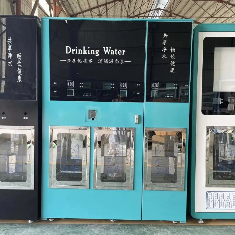 Custom Purification System Water Treatment Machinery Dual Window Reverse Osmosis Purified Drinking Water Vending Machine