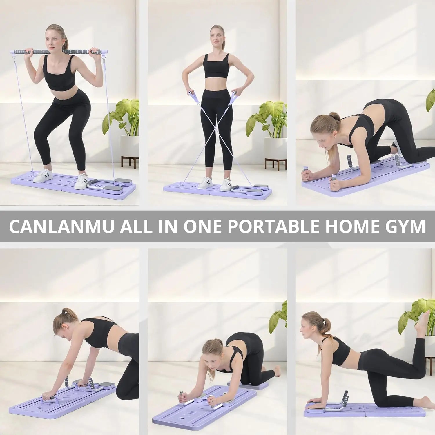 Multi-Purpose Foldable Pilates Reformer Board for Home, High-Quality Material, Multiple Colors, 5 in 1 Sliding Board