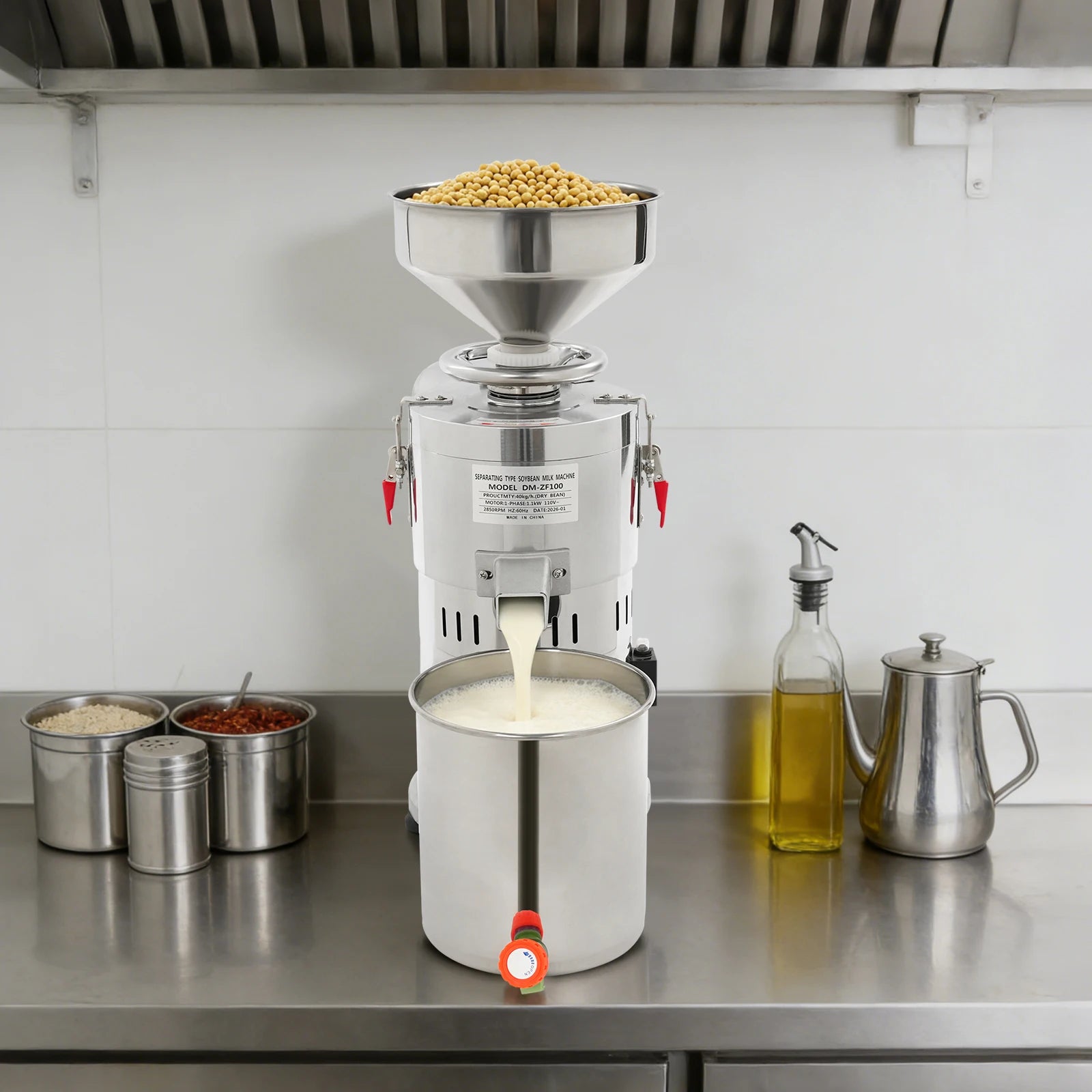 Electric Soybean Milk Machine Aluminum Alloy High Safety Grinding Efficiency Kitchen Appliance for Healthy Cooking